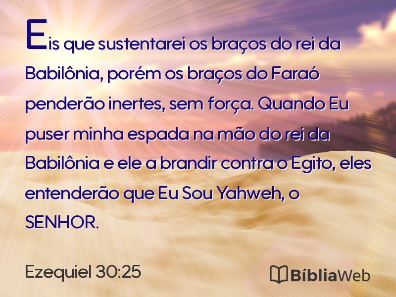 Ezequiel 30:25 em imagem para compartilhar