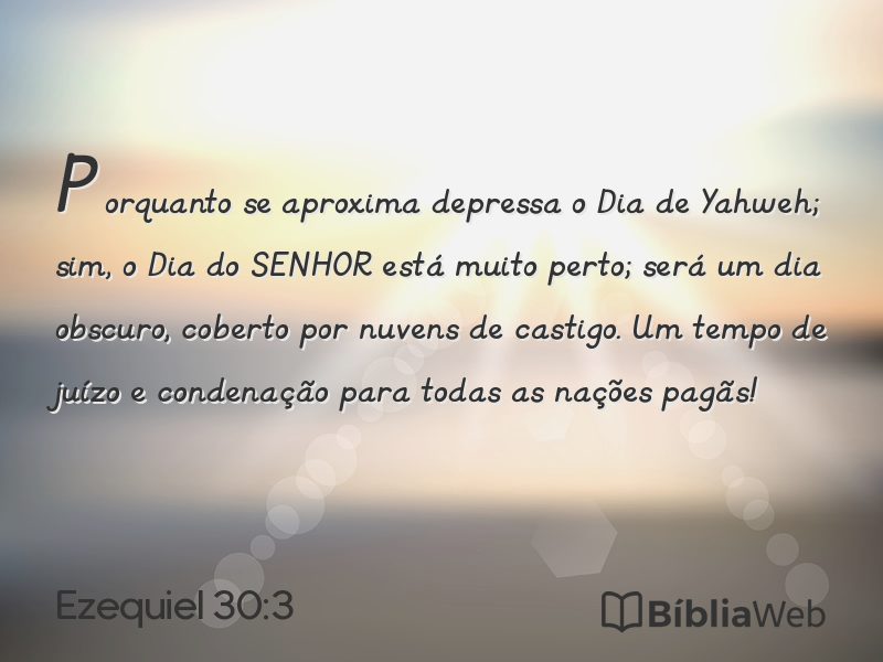 Ezequiel 30:3 em imagem para compartilhar