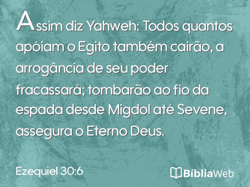 Ezequiel 30:6 em imagem para compartilhar