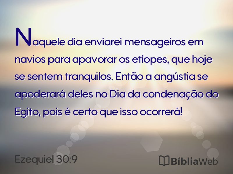 Ezequiel 30:9 em imagem para compartilhar