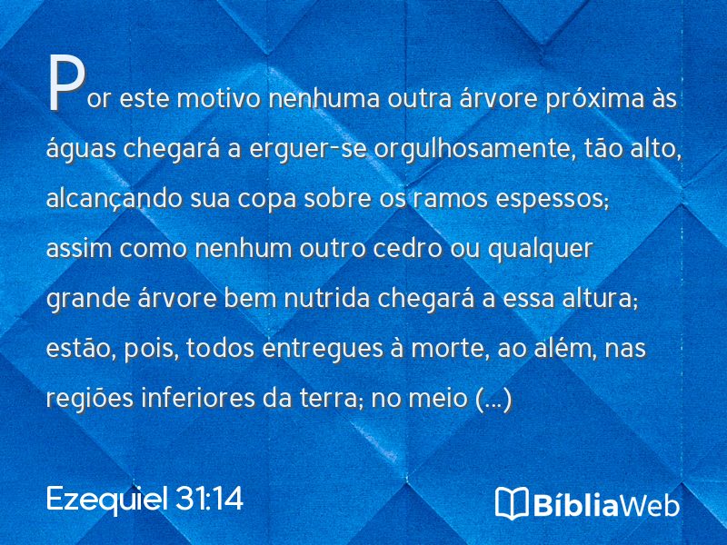 Ezequiel 31:14 em imagem para compartilhar