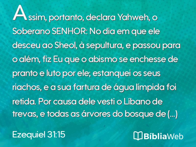 Ezequiel 31:15 em imagem para compartilhar