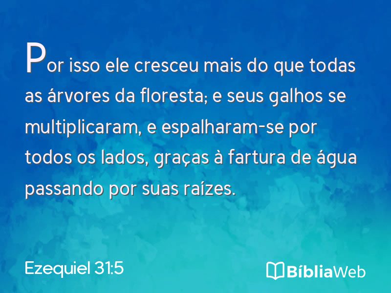 Ezequiel 31:5 em imagem para compartilhar