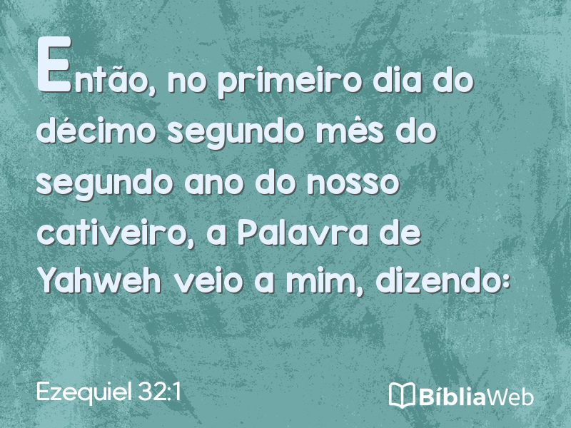 Ezequiel 32:1 em imagem para compartilhar