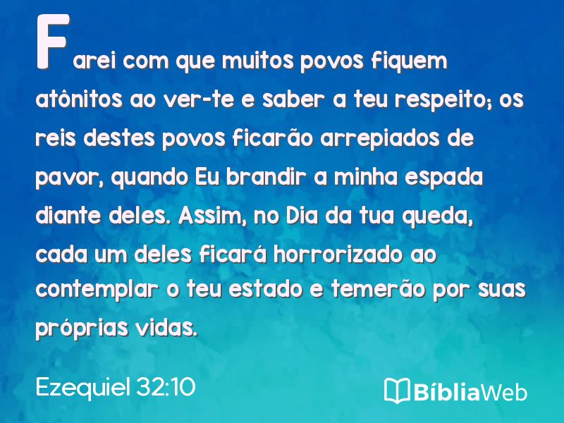 Ezequiel 32:10 em imagem para compartilhar