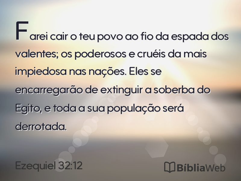 Ezequiel 32:12 em imagem para compartilhar