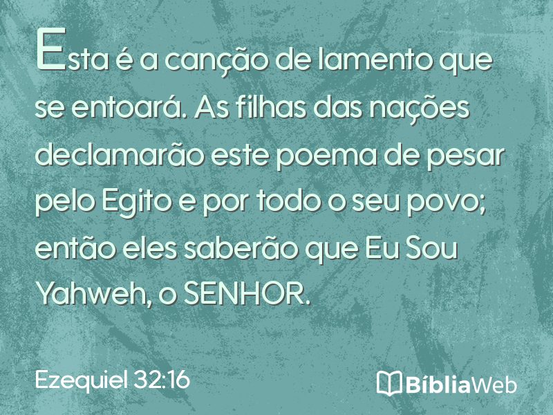 Ezequiel 32:16 em imagem para compartilhar