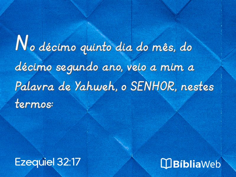 Ezequiel 32:17 em imagem para compartilhar