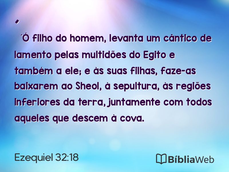 Ezequiel 32:18 em imagem para compartilhar