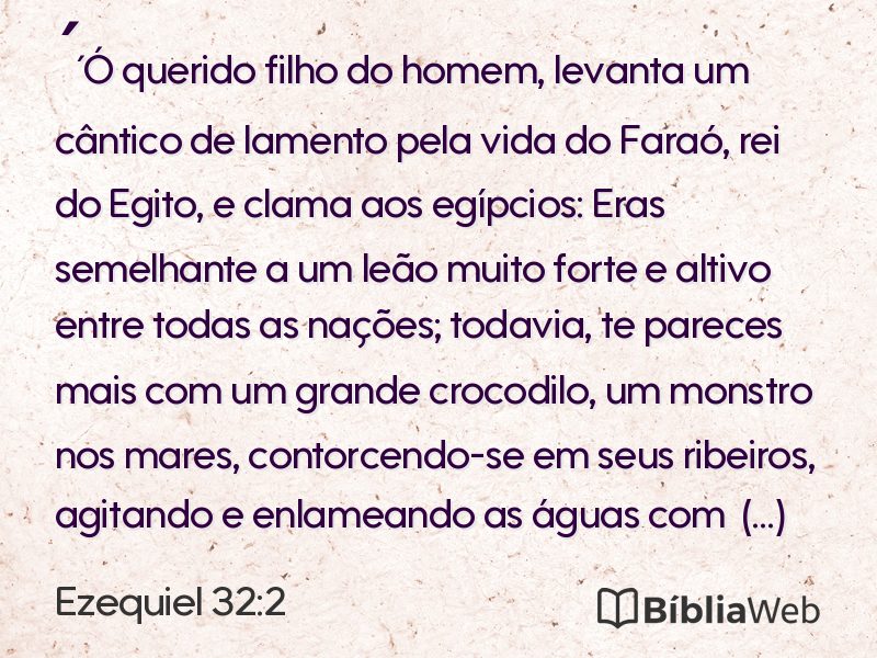 Ezequiel 32:2 em imagem para compartilhar