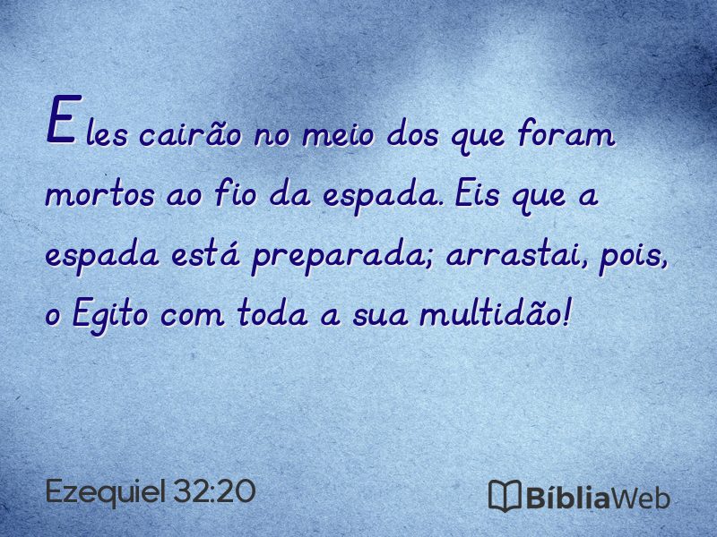 Ezequiel 32:20 em imagem para compartilhar