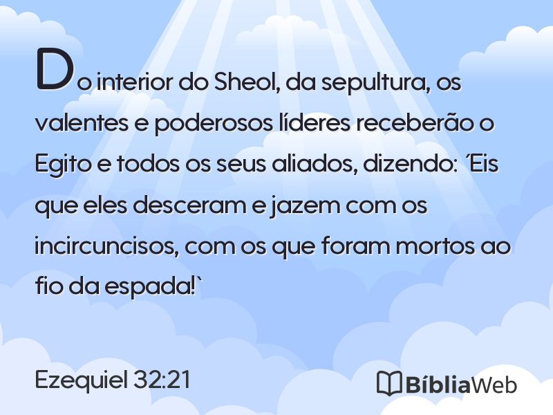 Ezequiel 32:21 em imagem para compartilhar