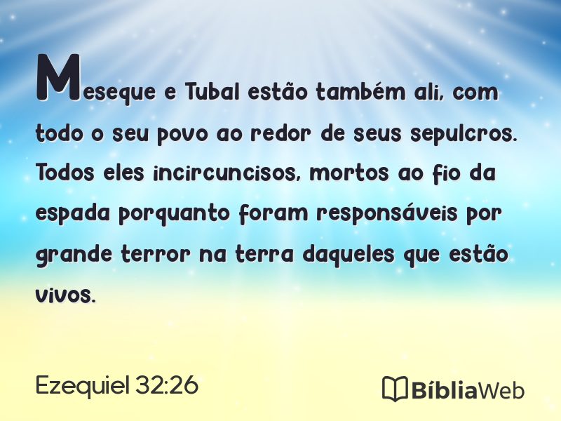 Ezequiel 32:26 em imagem para compartilhar