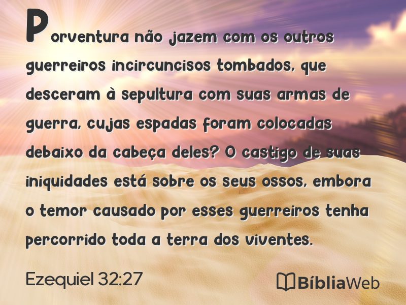 Ezequiel 32:27 em imagem para compartilhar