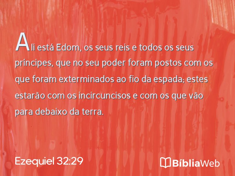 Ezequiel 32:29 em imagem para compartilhar