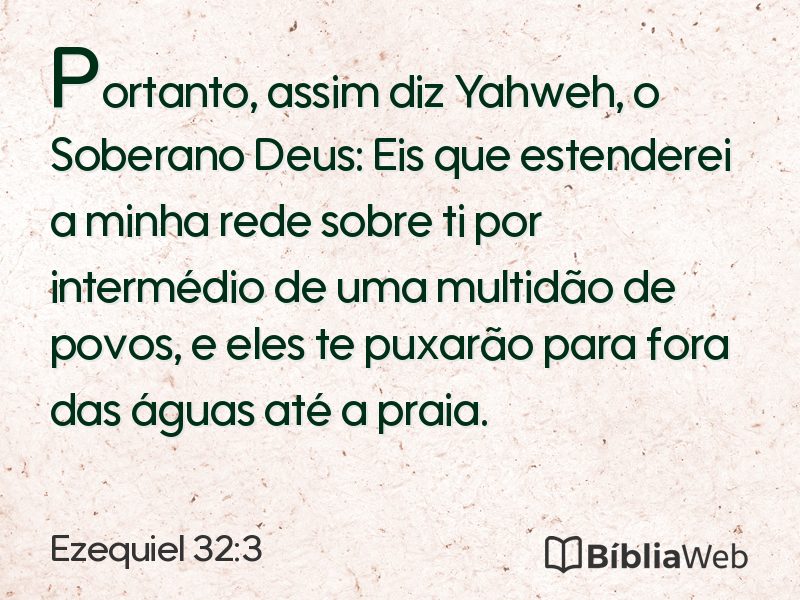 Ezequiel 32:3 em imagem para compartilhar