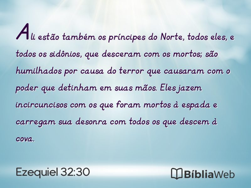 Ezequiel 32:30 em imagem para compartilhar