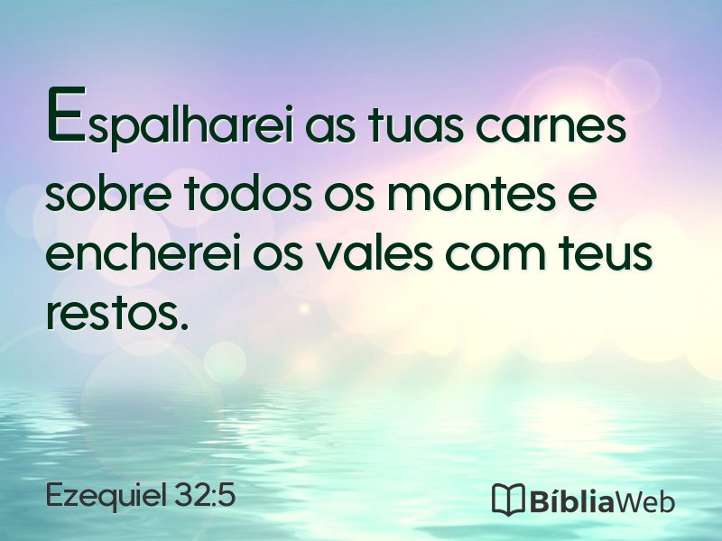 Ezequiel 32:5 em imagem para compartilhar