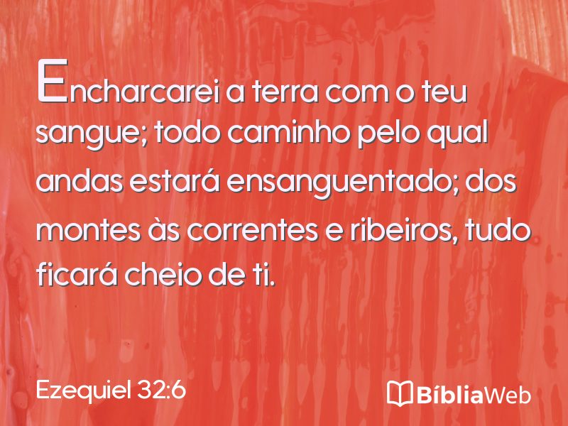 Ezequiel 32:6 em imagem para compartilhar