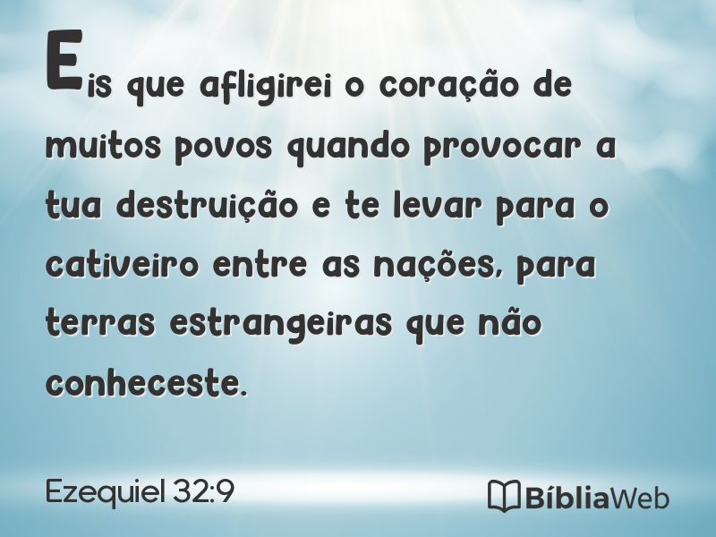 Ezequiel 32:9 em imagem para compartilhar
