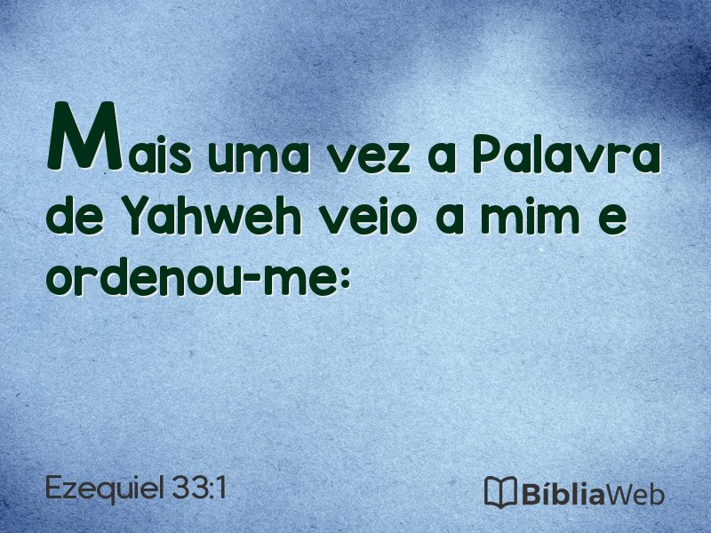 Ezequiel 33:1 em imagem para compartilhar