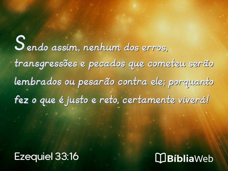 Ezequiel 33:16 em imagem para compartilhar