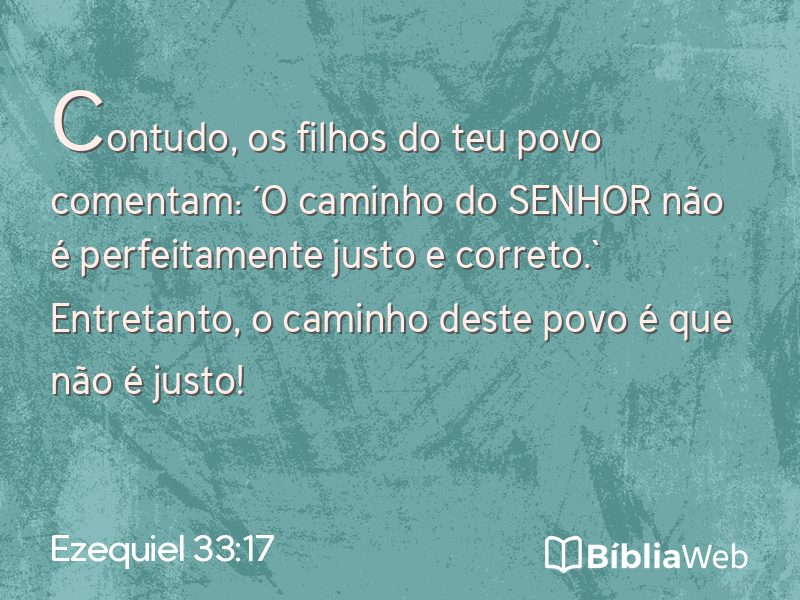 Ezequiel 33:17 em imagem para compartilhar