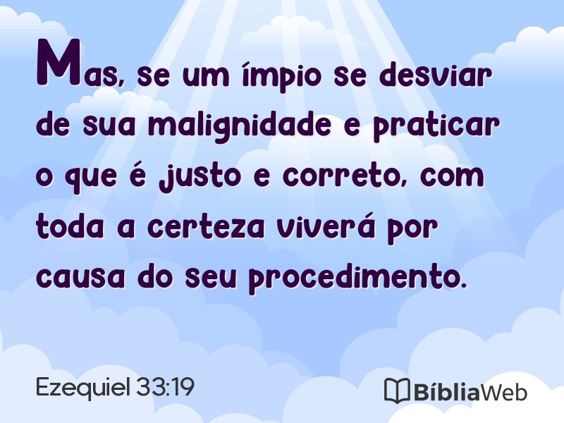 Ezequiel 33:19 em imagem para compartilhar