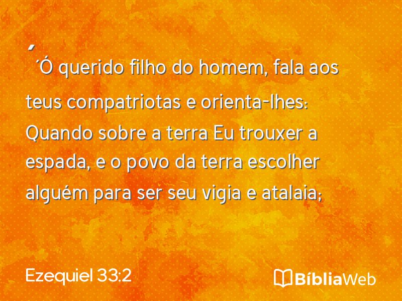 Ezequiel 33:2 em imagem para compartilhar