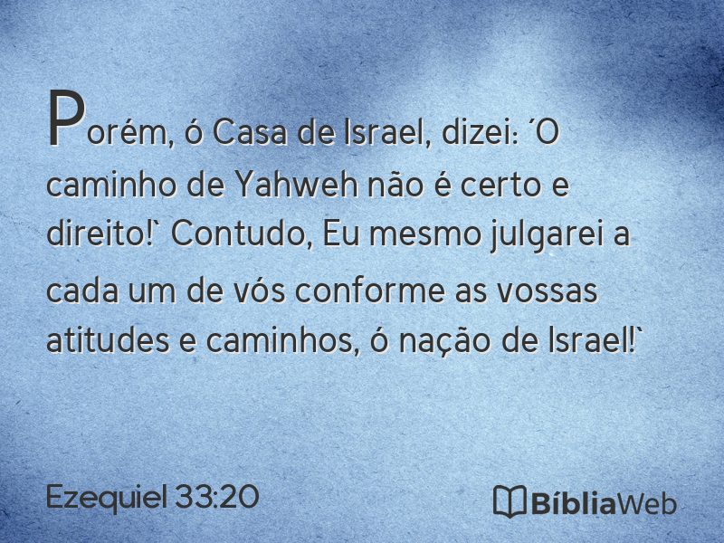 Ezequiel 33:20 em imagem para compartilhar