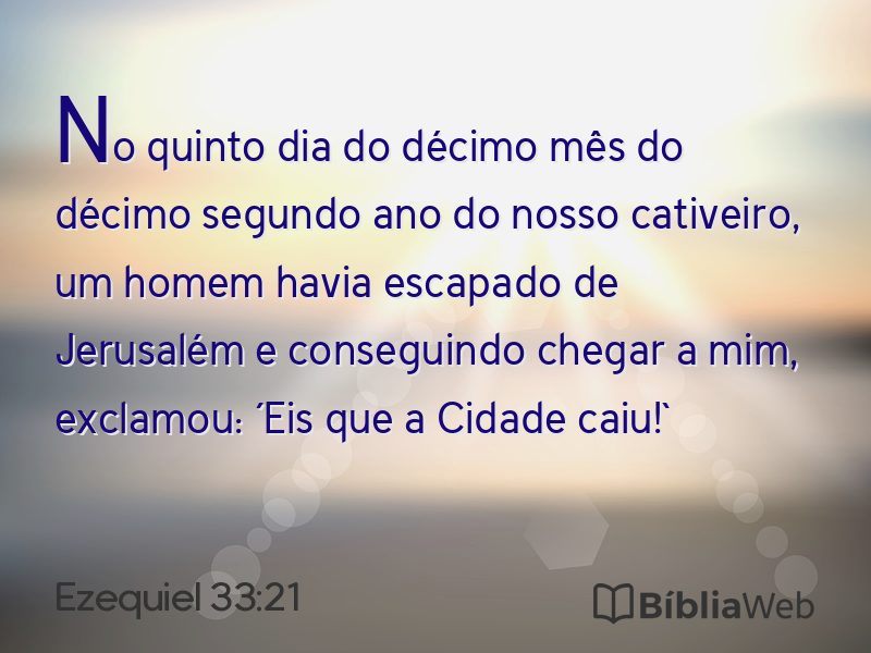 Ezequiel 33:21 em imagem para compartilhar