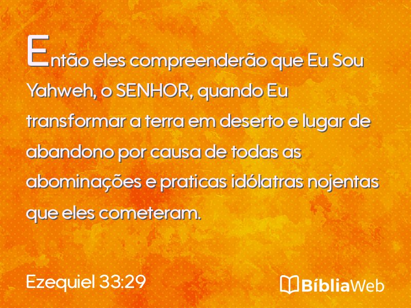 Ezequiel 33:29 em imagem para compartilhar