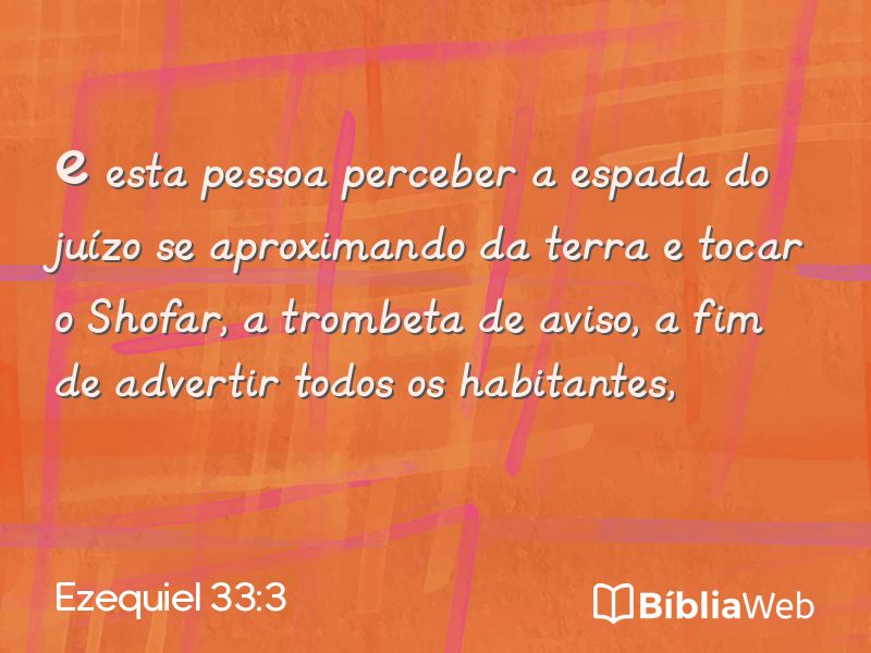 Ezequiel 33:3 em imagem para compartilhar