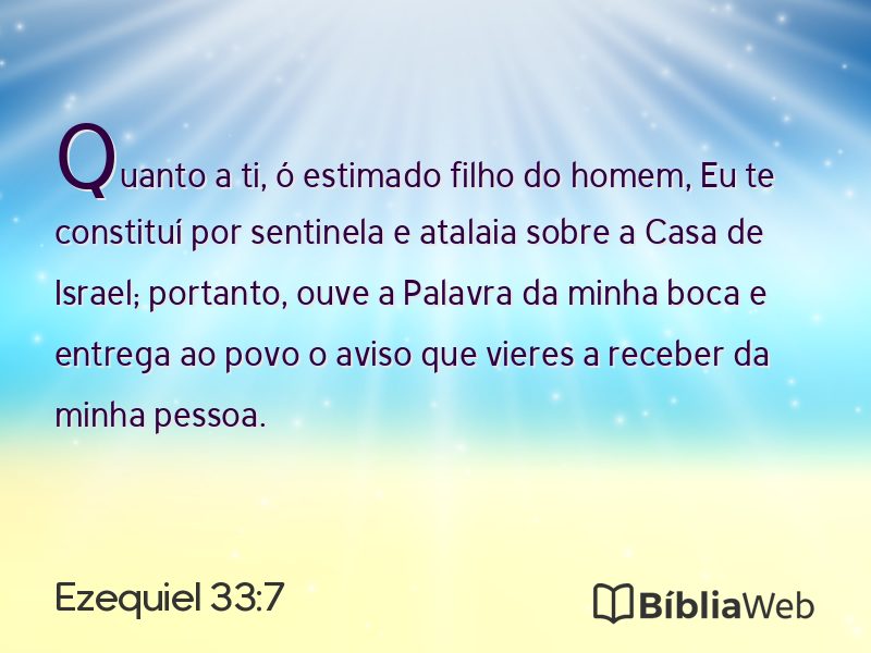 Ezequiel 33:7 em imagem para compartilhar