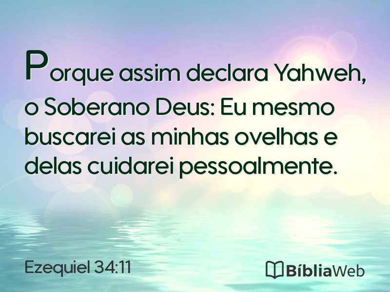 Ezequiel 34:11 em imagem para compartilhar