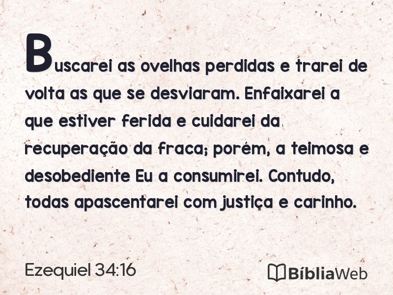 Ezequiel 34:16 em imagem para compartilhar