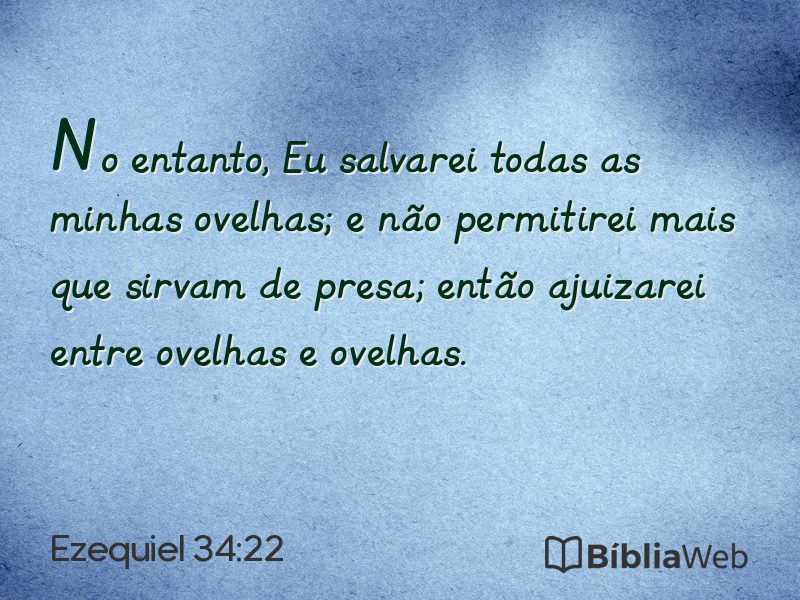 Ezequiel 34:22 em imagem para compartilhar