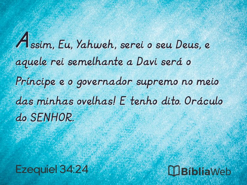 Ezequiel 34:24 em imagem para compartilhar