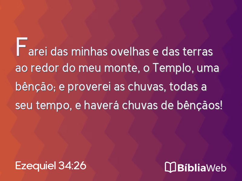 Ezequiel 34:26 em imagem para compartilhar