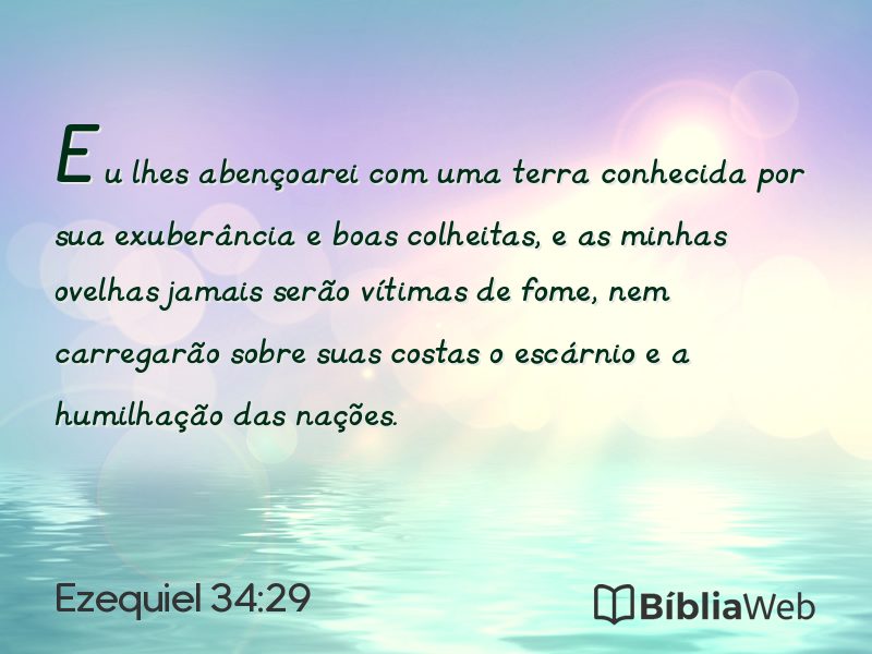 Ezequiel 34:29 em imagem para compartilhar