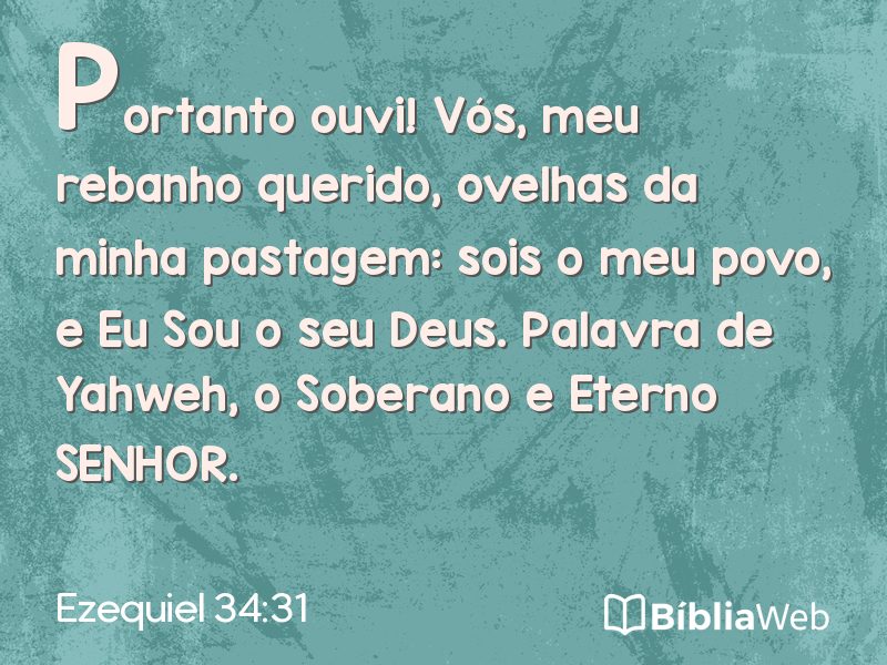 Ezequiel 34:31 em imagem para compartilhar