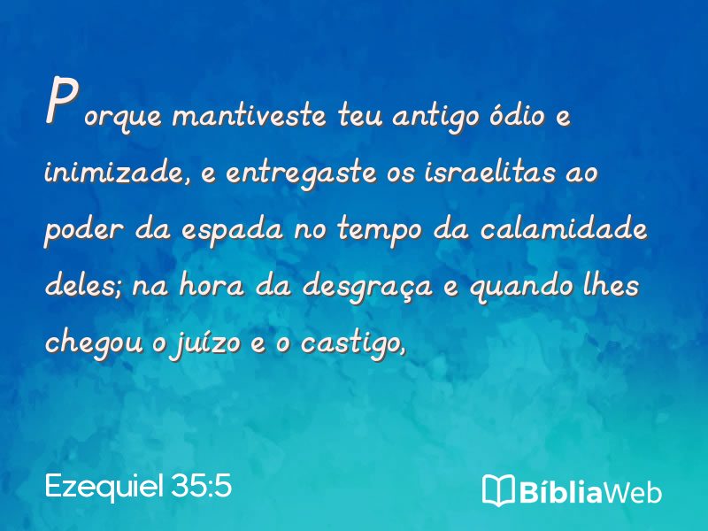 Ezequiel 35:5 em imagem para compartilhar