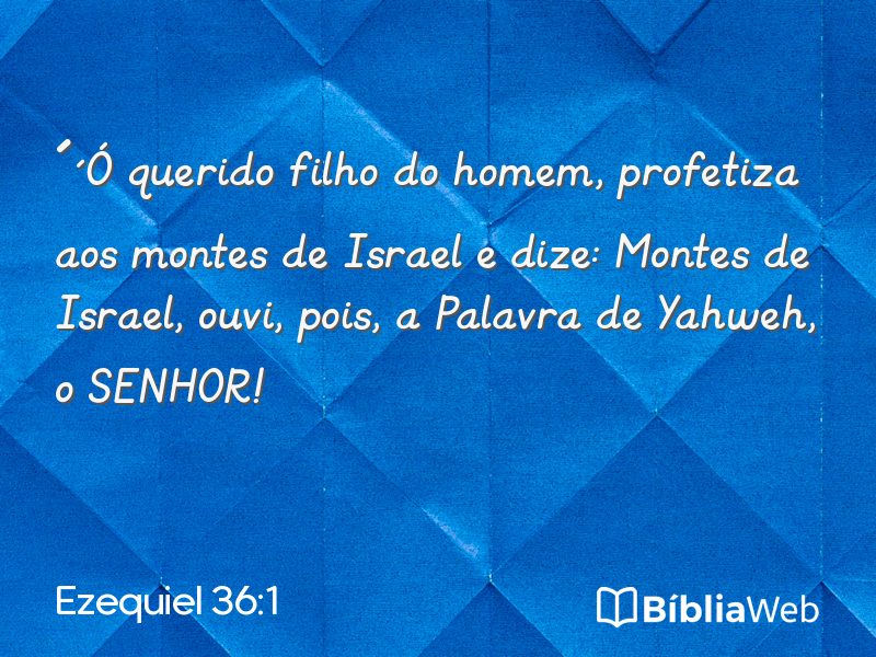Ezequiel 36:1 em imagem para compartilhar