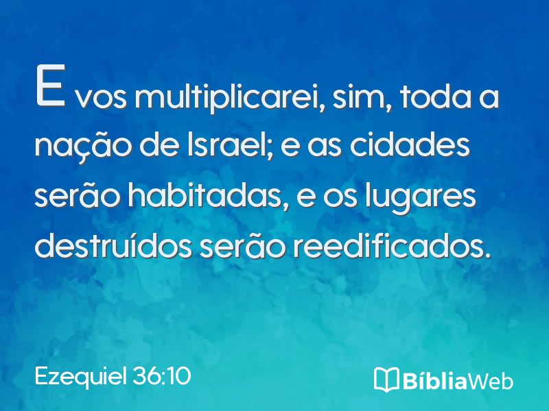 Ezequiel 36:10 em imagem para compartilhar