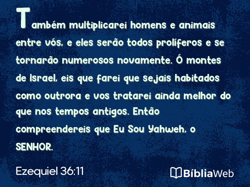 Ezequiel 36:11 em imagem para compartilhar