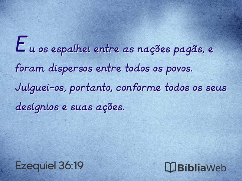Ezequiel 36:19 em imagem para compartilhar
