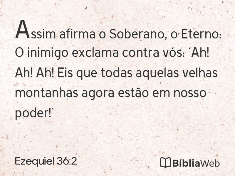 Ezequiel 36:2 em imagem para compartilhar