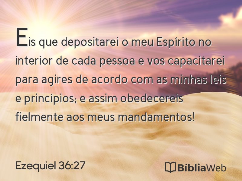 Ezequiel 36:27 em imagem para compartilhar