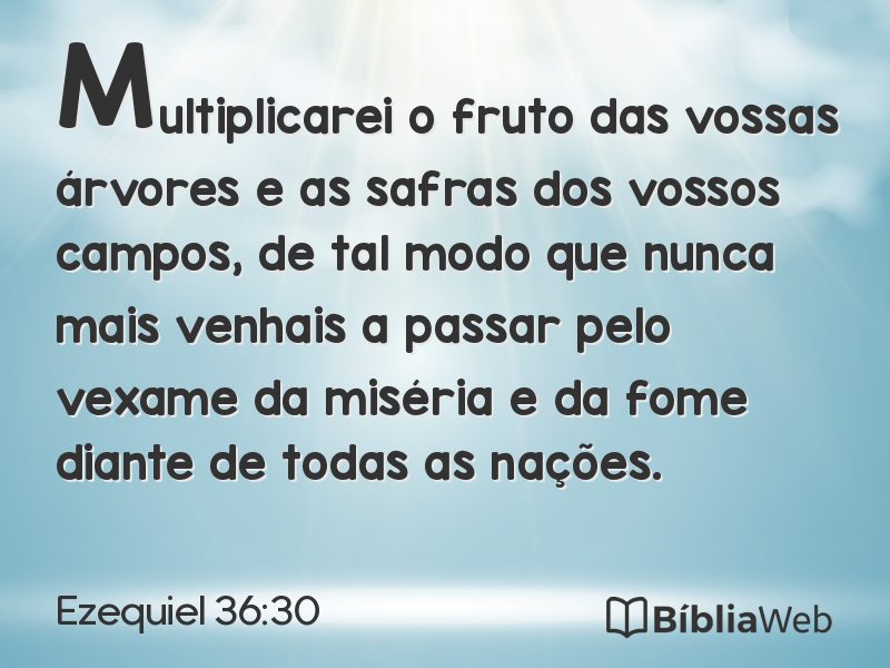 Ezequiel 36:30 em imagem para compartilhar