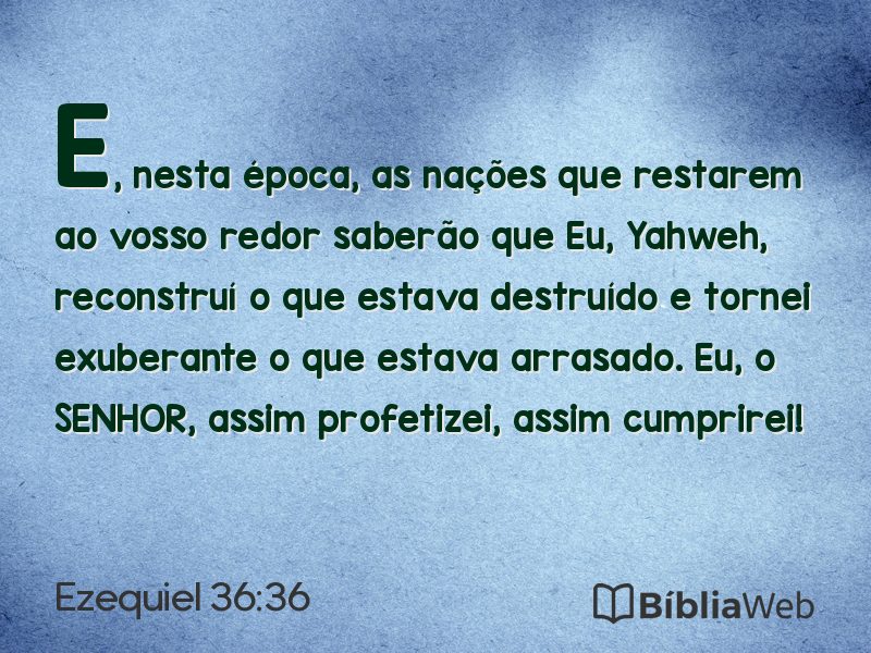 Ezequiel 36:36 em imagem para compartilhar